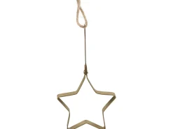 Chic Antique Küchenutensilien|Weihnachtsdeko-Ausstechform messingfarben aus Metall