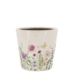 Chic Antique Blumentöpfe & Übertöpfe-Avignon Blumentopf mit Blumenmotiv