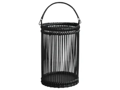 Chic Antique Laternen Für Garten Und Outdoor|Gartendekoration-Bambus Laterne schwarz