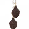 Chic Antique Weihnachtsdeko-Baumschmuck Eichelnuss Velours