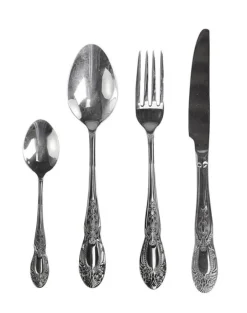 Chic Antique Besteck|Geschirr & Tischdeko Skandinavisch-Besteck mit Dekor 4er Set