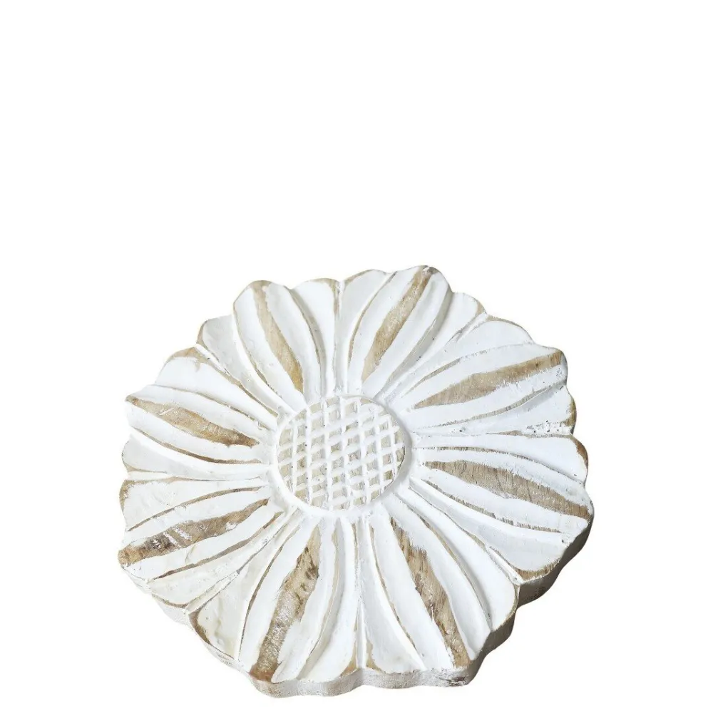 Chic Antique Deko-Objekte & Figuren-Blume für Deko aus Mangoholz