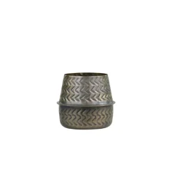 Chic Antique Blumentöpfe & Übertöpfe-Blumentopf aus Eisen mit modernem Muster