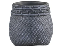 Chic Antique Blumentöpfe & Übertöpfe-Blumentopf Corte mit Flechtmuster am Rand