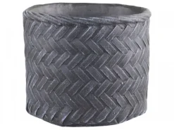 Chic Antique Blumentöpfe & Übertöpfe-Blumentopf Corte mit Flechtmuster