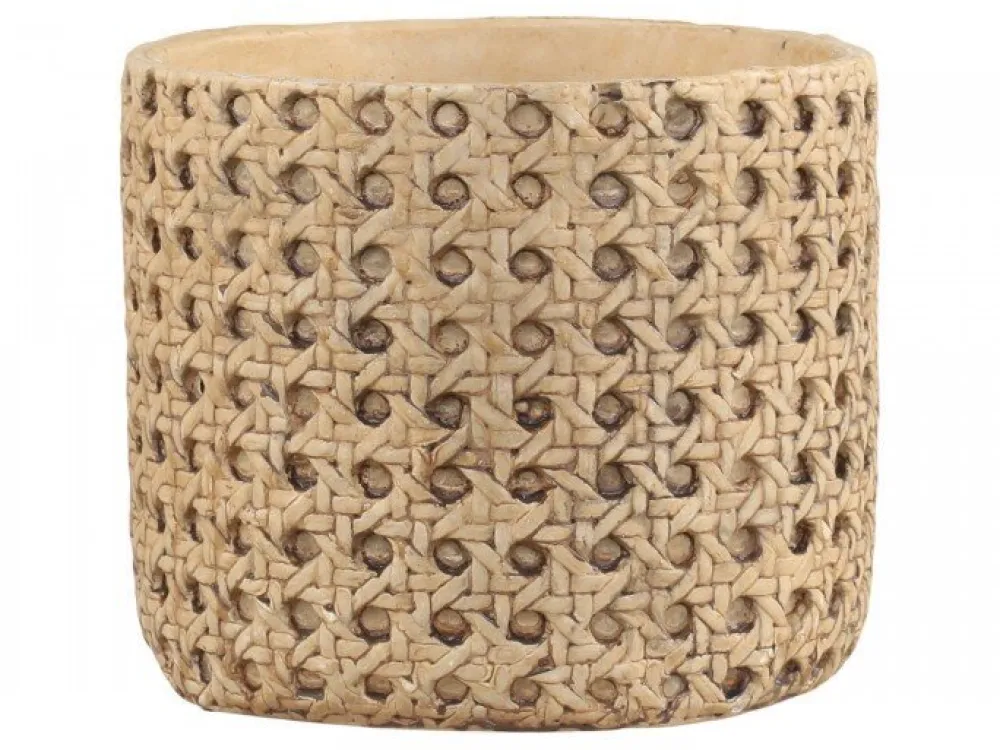 Chic Antique Blumentöpfe & Übertöpfe-Blumentopf Corte mit französischem Flechtmuster