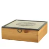 Chic Antique Kisten & Boxen|Küchenaufbewahrung-Box mit Druck und 5 Fächern