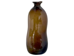 Chic Antique Vasen-Braune Vase aus Glas