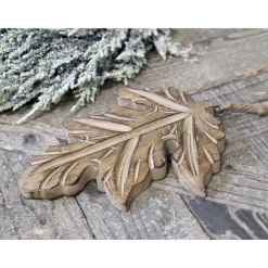 Chic Antique Weihnachtsdeko-Deko Blatt Aufhänger