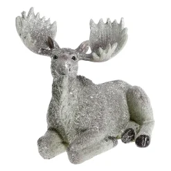 Chic Antique Weihnachtsdeko|Deko-Objekte & Figuren-Deko Elch Aufsteller mit Glitzer