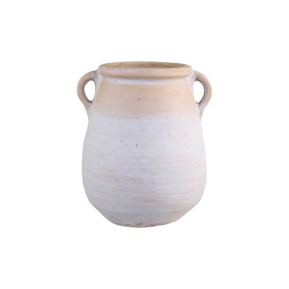 Chic Antique Vasen-Dekovase aus Terracotta