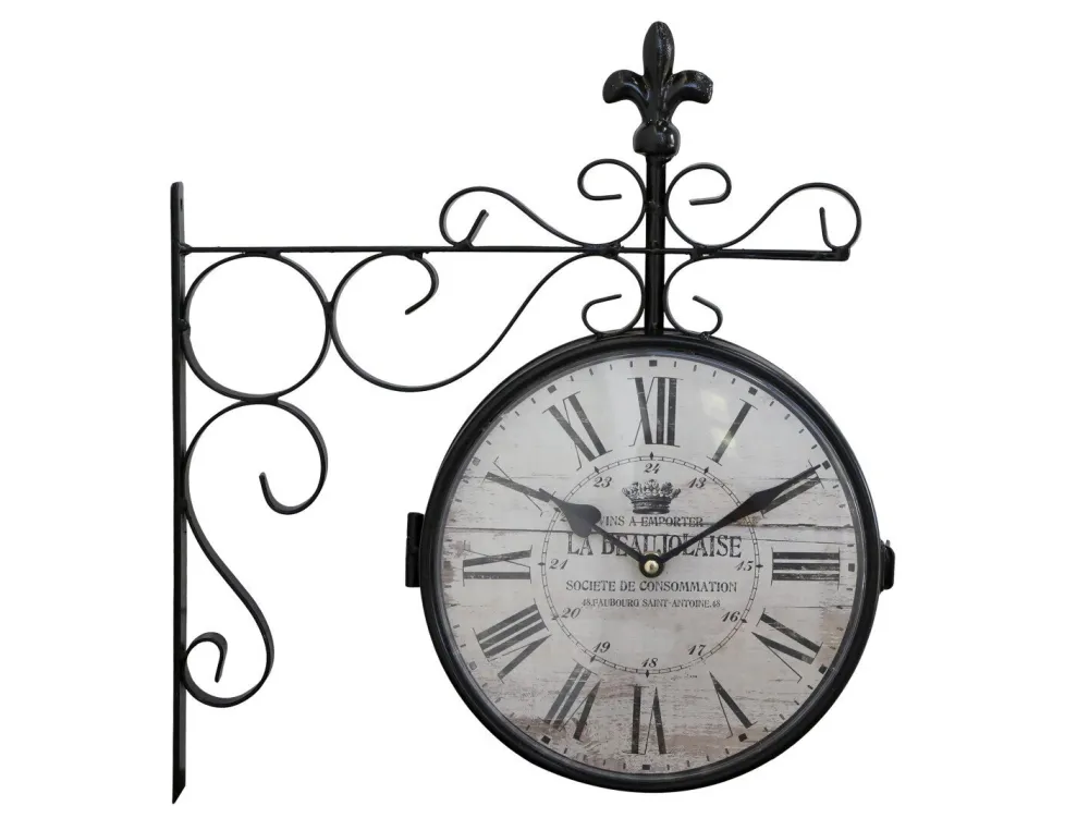 Chic Antique Uhren-Doppelte Wanduhr
