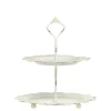 Chic Antique Etageren & Kuchenplatten|Geschirr & Tischdeko Skandinavisch-Eisen Etagere mit Spitzenkante