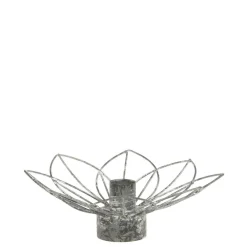 Chic Antique Teelichthalter-Eisen Kerzenständer in Blumenform