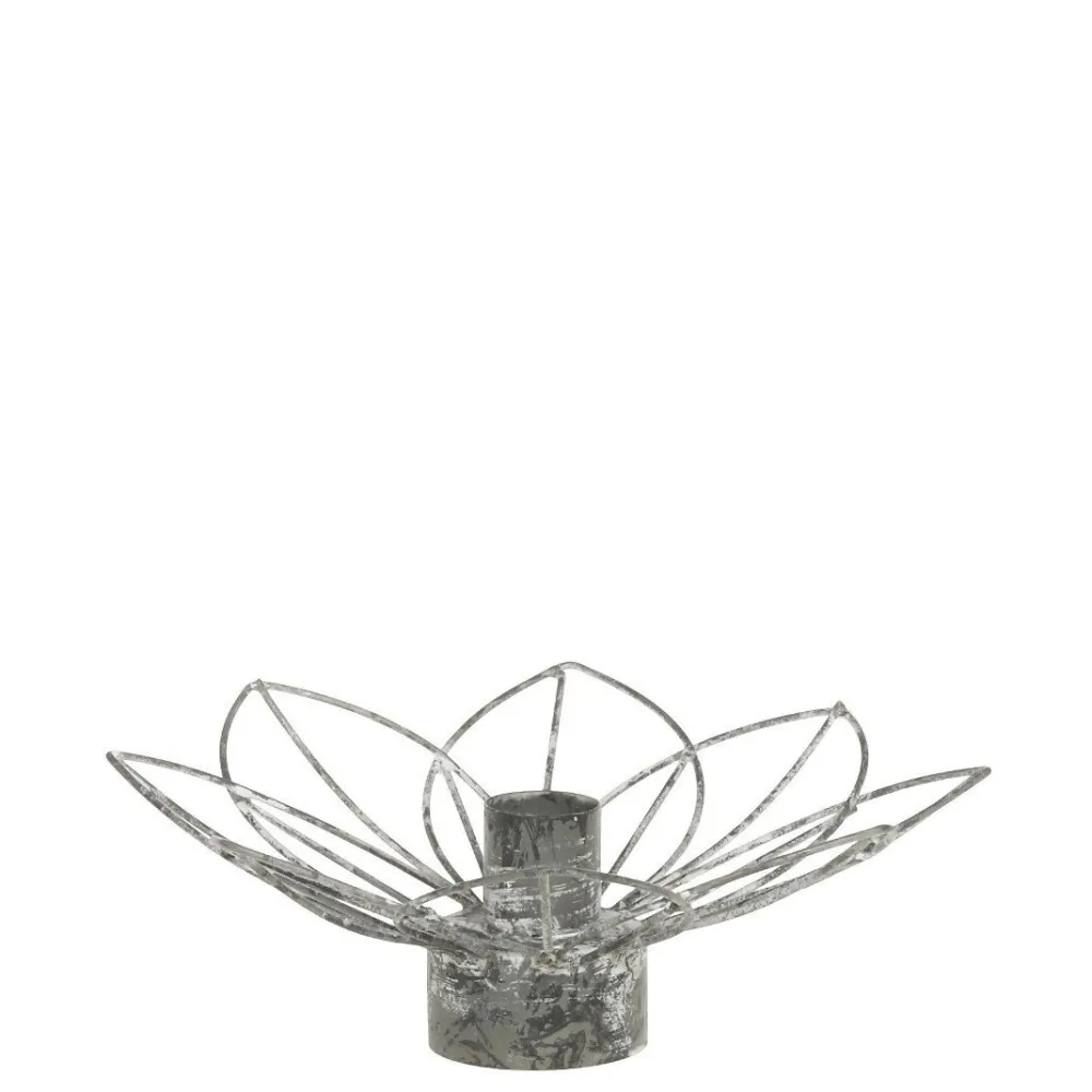 Chic Antique Teelichthalter-Eisen Kerzenständer in Blumenform