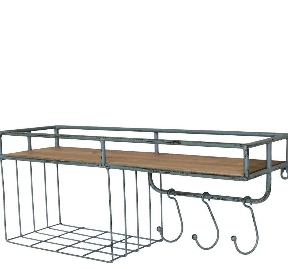 Chic Antique Wandregale|Regale-Eisen Regalbrett mit Haken