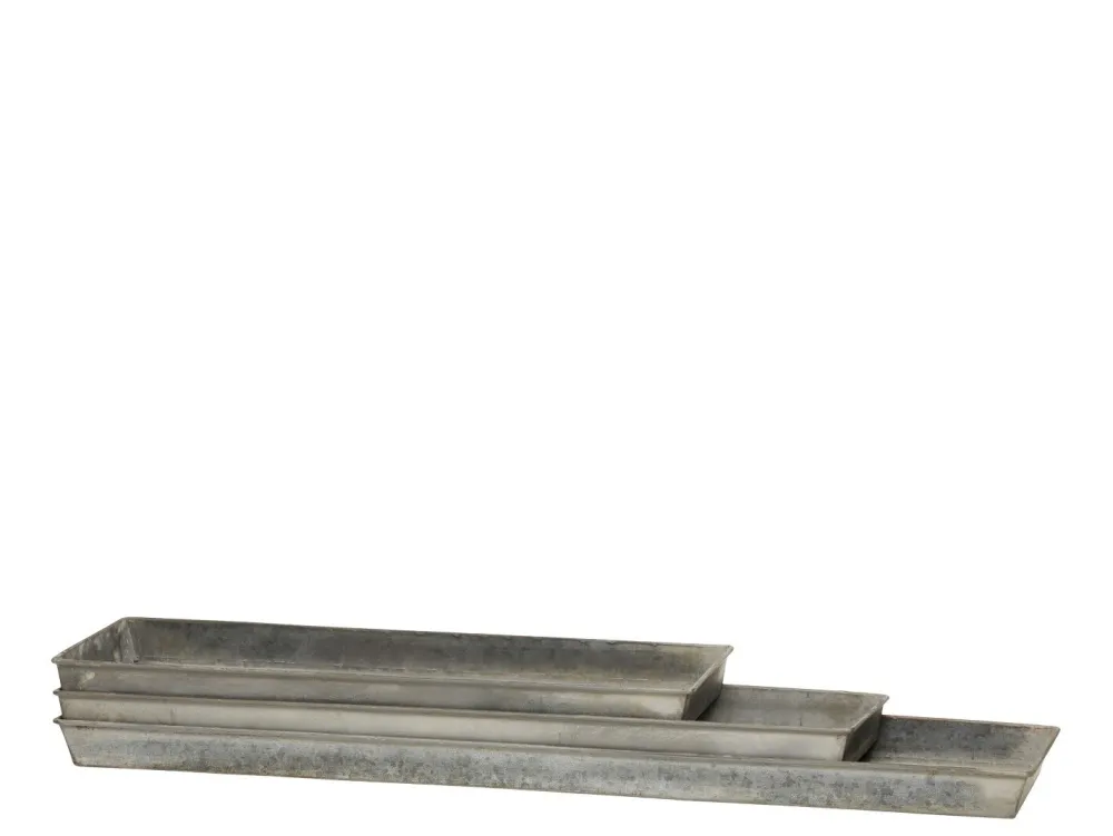 Chic Antique Gartendekoration|Dekotabletts & Dekoteller-Eisen Tablett Set