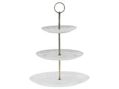 Chic Antique Etageren & Kuchenplatten|Geschirr & Tischdeko Skandinavisch-Etagere mit 3 Glastellern
