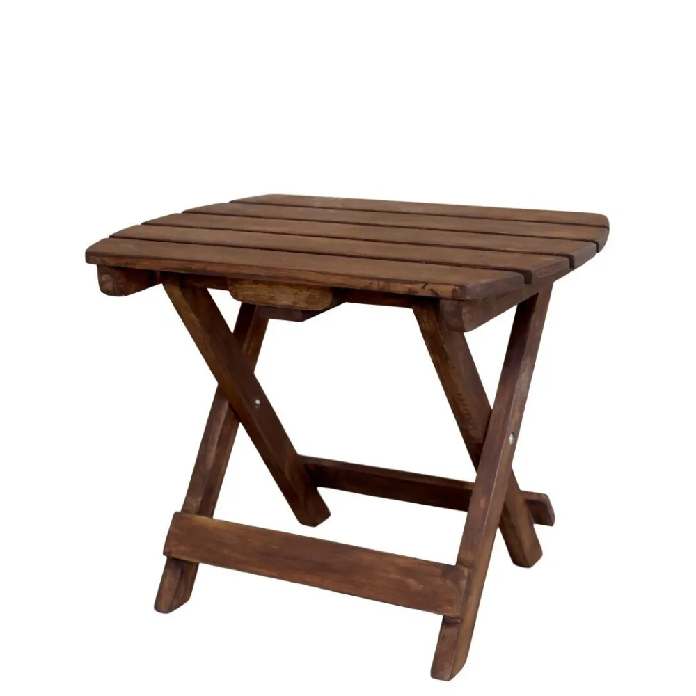 Chic Antique Gartenmöbel|Gartenmöbel-Faltbarer Beistelltisch aus Holz, Gartentisch