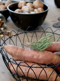Chic Antique Körbe|Brot- & Obstkörbe-Fil de fer Draht Korb