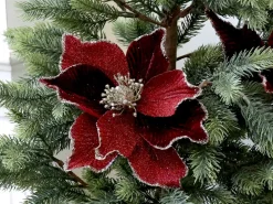 Chic Antique Kunstblumen & Kunstpflanzen-Fleur Blume mit Clips, Tannenbaumschmuck