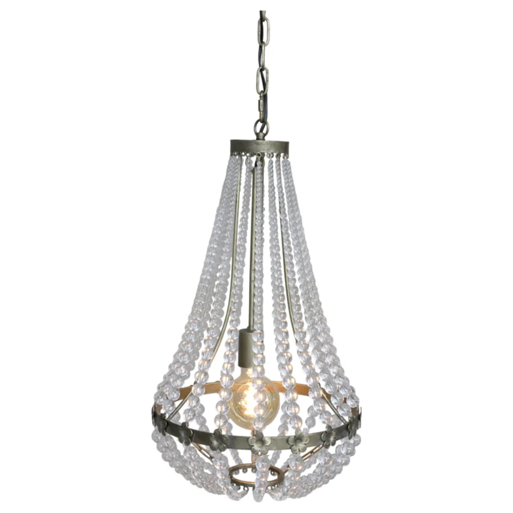Chic Antique Deckenlampen|Kronleuchter-Französischer Kronleuchter mit Glasprismen