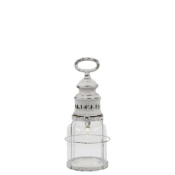Chic Antique Led-Kerzen & Led-Laternen|Laternen-Französische Stalllaterne inkl. Birne & Timer