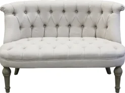 Chic Antique Sofas & Sessel-Franz. Sofa in Leinenstoff