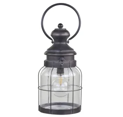 Chic Antique Laternen Für Garten Und Outdoor|Led-Kerzen & Led-Laternen-Franz. Stalllaterne mit Timer