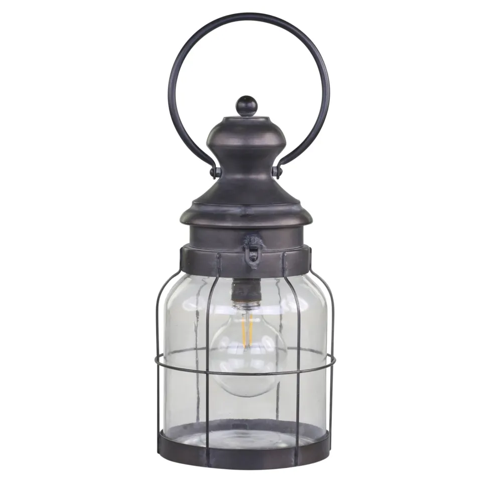 Chic Antique Laternen Für Garten Und Outdoor|Led-Kerzen & Led-Laternen-Franz. Stalllaterne mit Timer