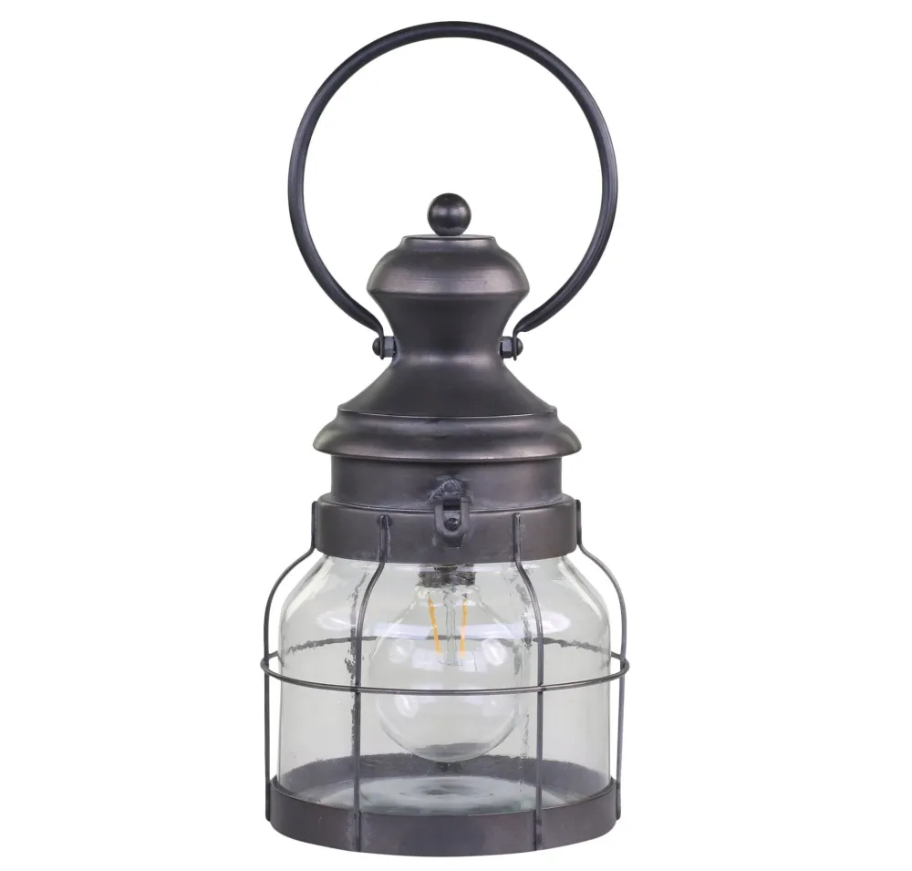 Chic Antique Laternen Für Garten Und Outdoor|Led-Kerzen & Led-Laternen-Franz. Stalllaterne mit Timer