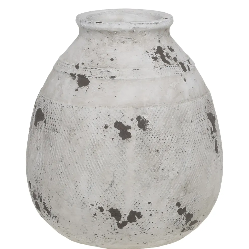 Chic Antique Gartendekoration|Vasen-Frejus Vase aus Terrakotta klein
