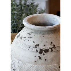 Chic Antique Gartendekoration|Vasen-Frejus Vase aus Terrakotta klein
