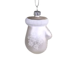 Chic Antique Weihnachtsdeko-Fäustling mit Glitzer zum Aufhängen