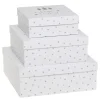 Chic Antique Einpacken, Verpacken|Weihnachtsdeko-Geschenkbox 3er-Set mit Sternen
