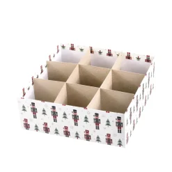 Chic Antique Weihnachtsdeko|Einpacken, Verpacken-Geschenkbox 3er-Set mit Nussknacker