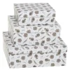 Chic Antique Weihnachtsdeko|Einpacken, Verpacken-Geschenkbox 3er-Set mit Zapfen