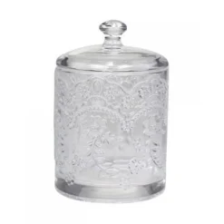 Chic Antique Vorratsdosen & Behälter|Vorratsgläser-Glas Behälter mit Muster und Deckel