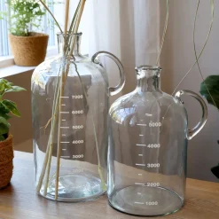 Chic Antique Vasen-Glas Flasche mit Text