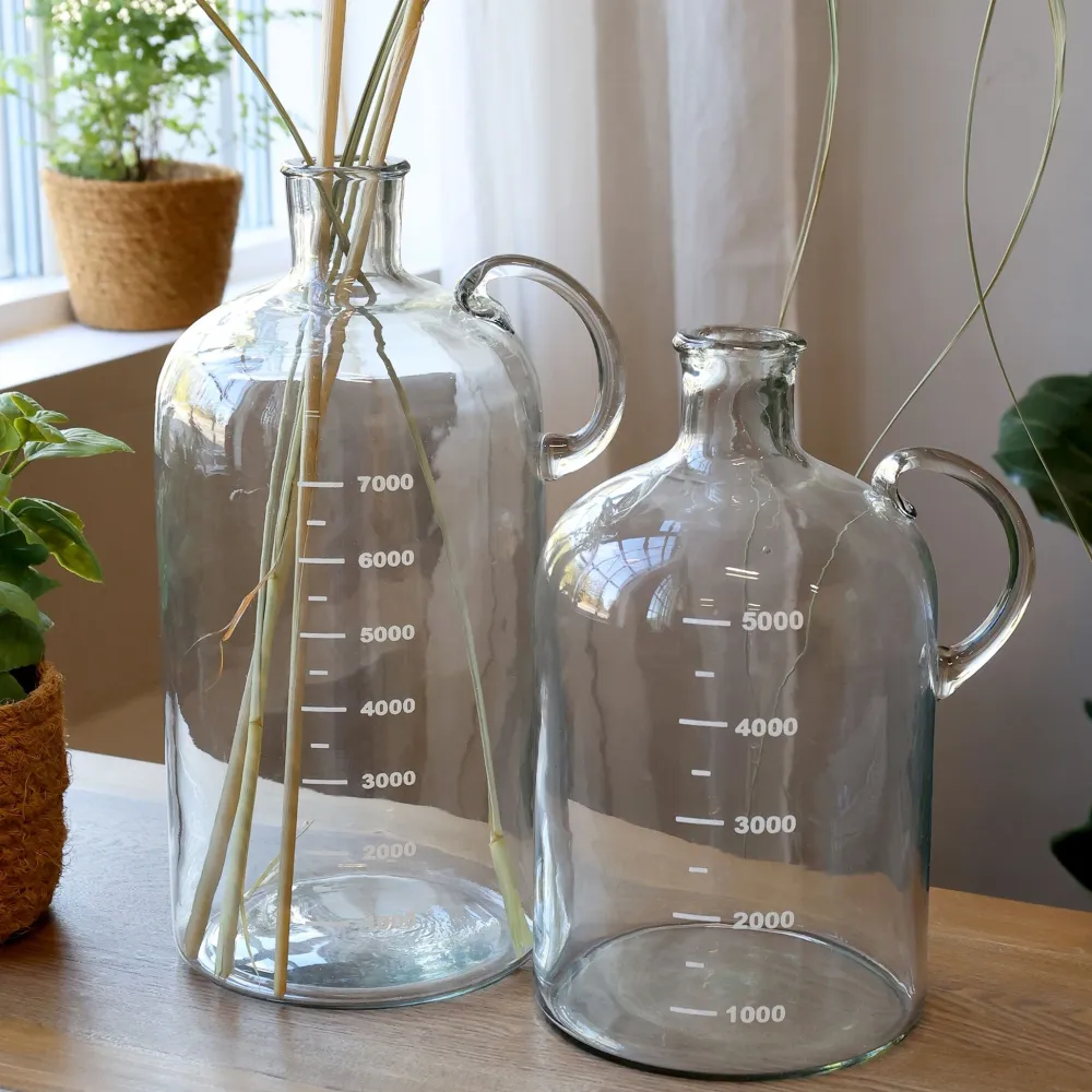 Chic Antique Vasen-Glas Flasche mit Text