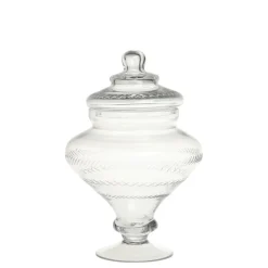 Chic Antique Vorratsdosen & Behälter|Küchenaufbewahrung-Glasgefäß mit Deckel auf Fuß
