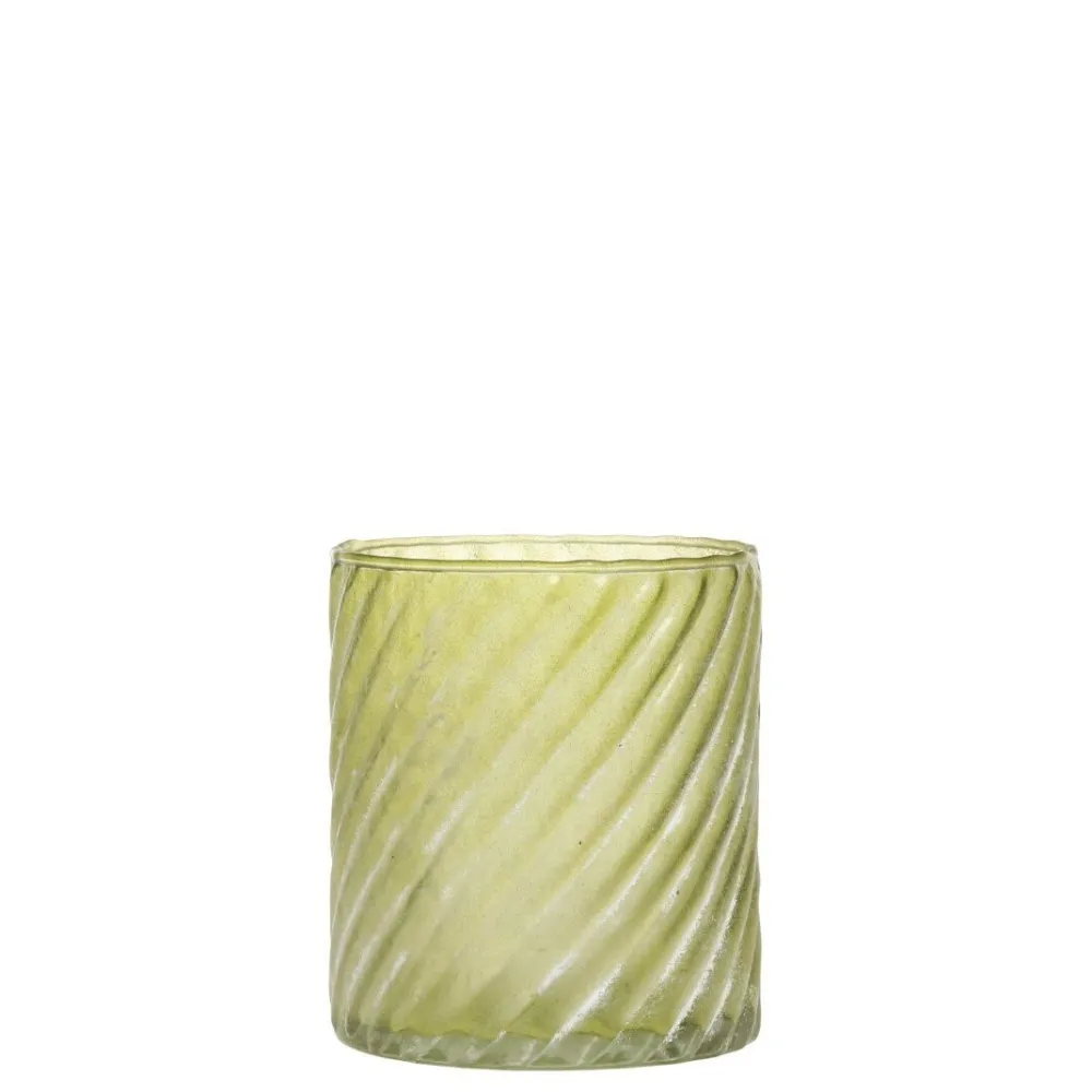Chic Antique Teelichthalter-Glas Teelichthalter mit Muster