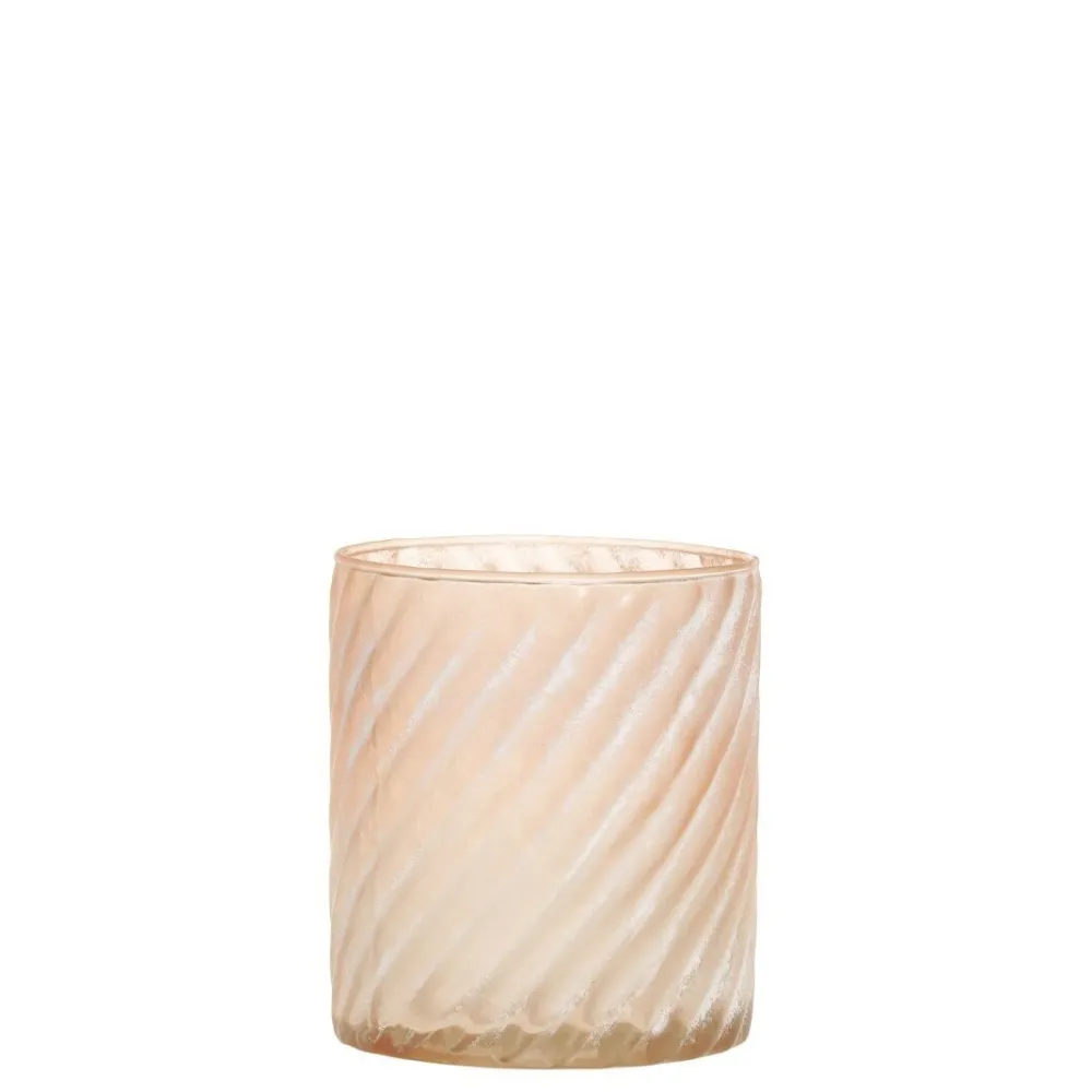 Chic Antique Teelichthalter-Glas Teelichthalter mit Muster