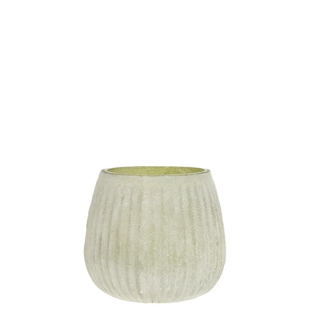 Chic Antique Teelichthalter-Glas Teelichthalter mit Muster