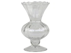 Chic Antique Vasen-Glasvase auf Fuß