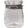 Chic Antique Vasen-Glasvase Eisenverschluss