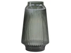 Chic Antique Vasen-Glasvase mit Rillen