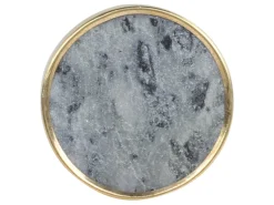 Chic Antique Griffe, Haken & Hakenleisten-Griff aus Marmor mit Messingkante