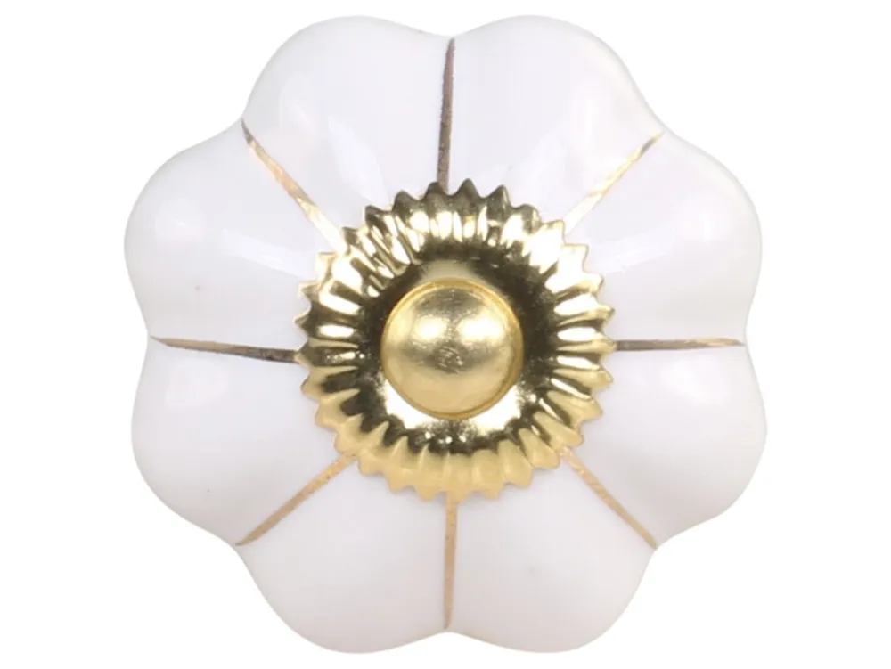 Chic Antique Griffe, Haken & Hakenleisten-Griff in Blumenform