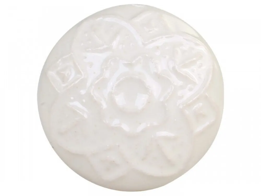 Chic Antique Griffe, Haken & Hakenleisten-Griff mit Blumenmuster